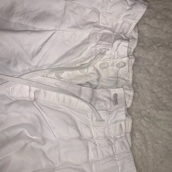 Free People Womens White Margate Pleated Trousers Pants M - Picture 5 of 9